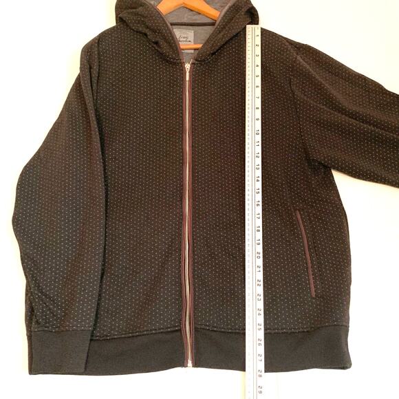 LOUIS CHAVLON Men’s Charcoal Grey Red Trim Full Zip Front Jacket Size 3XL - Picture 7 of 15
